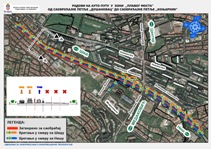 Радови на Аутопуту у зони "Плавог моста"