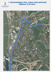ИЗМЕНЕ У РЕЖИМУ САОБРАЋАЈА ЗБОГ 7. МЕЂУНАРОДНЕ ТРКЕ „БАЊА ЛУКА-БЕОГРАД“ НЕДЕЉА 21.04.2013.