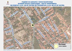 ПОПРАВКА ТРАМВАЈСКИХ ШИНА У ЗОНИ РАСКРСНИЦЕ  БУЛЕВАР КРАЉА АЛЕКСАНДРА-КОСТЕ ТРИФКОВИЋА