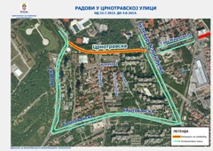 РАДОВИ У ЦРНОТРАВСКОЈ УЛИЦИ ИЗМЕЂУ БОРСКЕ УЛИЦЕ И БУЛЕВАРА ОСЛОБОЂЕЊА