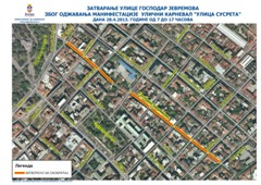 ЗА САОБРАЋАЈ ЗАТВОРЕН ДЕО ПОП СТОЈАНОВЕ УЛИЦЕ ОД ЖИЧКЕ ДО КАЈМАКЧАЛАНСКЕ од 23.04.2013. до 30.04.2013.