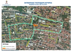 ЗА САОБРАЋАЈ ЗАТВОРЕНА РАСКРСНИЦА ГОСПОДАРА ВУЧИЋА-КРУШЕВАЧКА од 06.06.2013. до 15.06.2013.