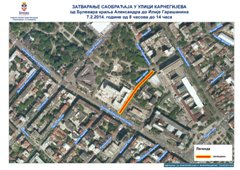 Карнеџијева затворена за саобраћај