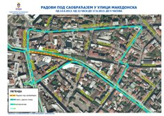 Измене режима саобраћаја због радова у Македонској