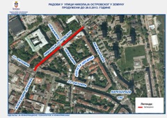 РАДОВИ У УЛИЦИ НИКОЛАЈА ОСТРОВСКОГ У ЗЕМУНУ ПРОДУЖЕНИ ДО 29.5.2013