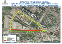 РАДОВИ У ДЕЛУ УЛИЦЕ ЈУРИЈА ГАГАРИНА ОД УЛИЦЕ ВЛАДИМИРА ПОПОВИЋА ДО АНТИФАШИСТИЧКЕ БОРБЕ