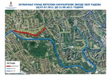 Измена режима саобраћаја у Улици витезова Карађорђеве звезде