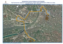 Траса кретања за време одржавања Бициклистичке вожње поводом Европске недеље мобилности 2012