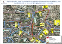 Радови у зони Панчевачког моста у ноћи између 25. и 26. августа