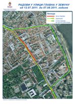 Радови у Главној улици у Земуну