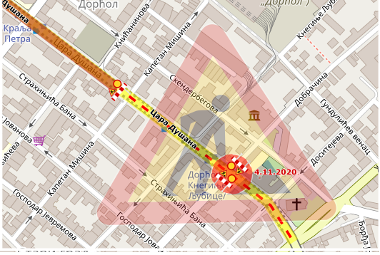                                                      Раскрсница Добрачине и Цара Душана затворена за саобраћај
                                                     