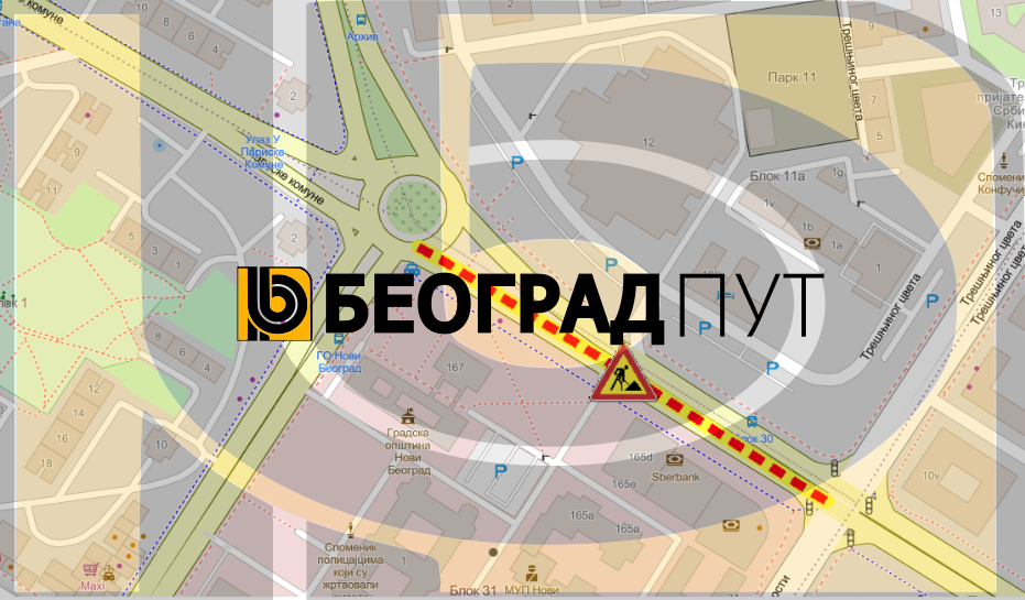                                                      Радови у Булевару Михајла Пупина
                                                     