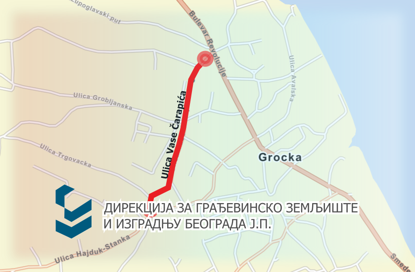                                                     Затворена за саобраћај улица Васе Чарапића у Гроцкој
                                                     