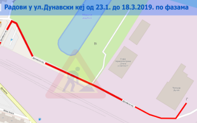                                                      Радови у улици Дунавски кеј
                                                     