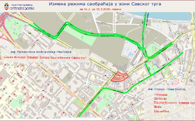                                                      Измена режима саобраћаја током извођења радова на реконструукцији Савског трга (фаза II)
                                                     