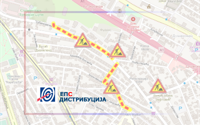                                                      Радови у улицама Рибничка, Борисављевићева, Боже Јанковића и Лимска
                                                     