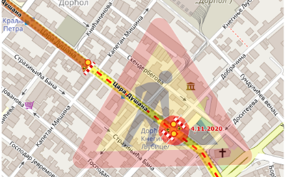                                                      Раскрсница Добрачине и Цара Душана затворена за саобраћај
                                                     