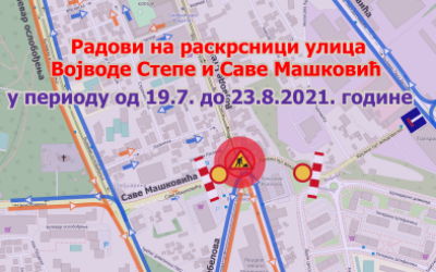                                                      Радови на раскрсници улица Саве Машковића и Војводе Степе
                                                     