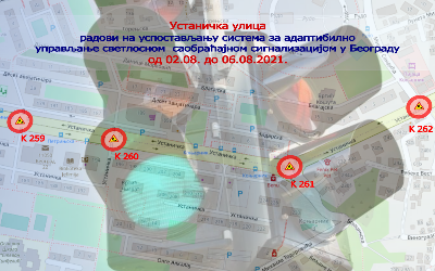                                                      Наставак радова на изградњи Система за адаптибилно управљање светлосном саобраћајном сигнализацијом у Београду - Устаничка улица
                                                     