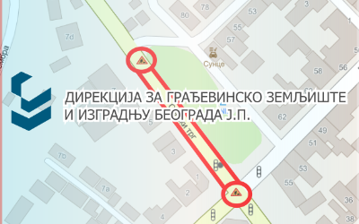                                                      Затворене за саобраћај улица Бежанијска и Сенски трг
                                                     