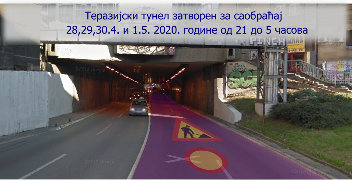Радови у Теразијском тунелу